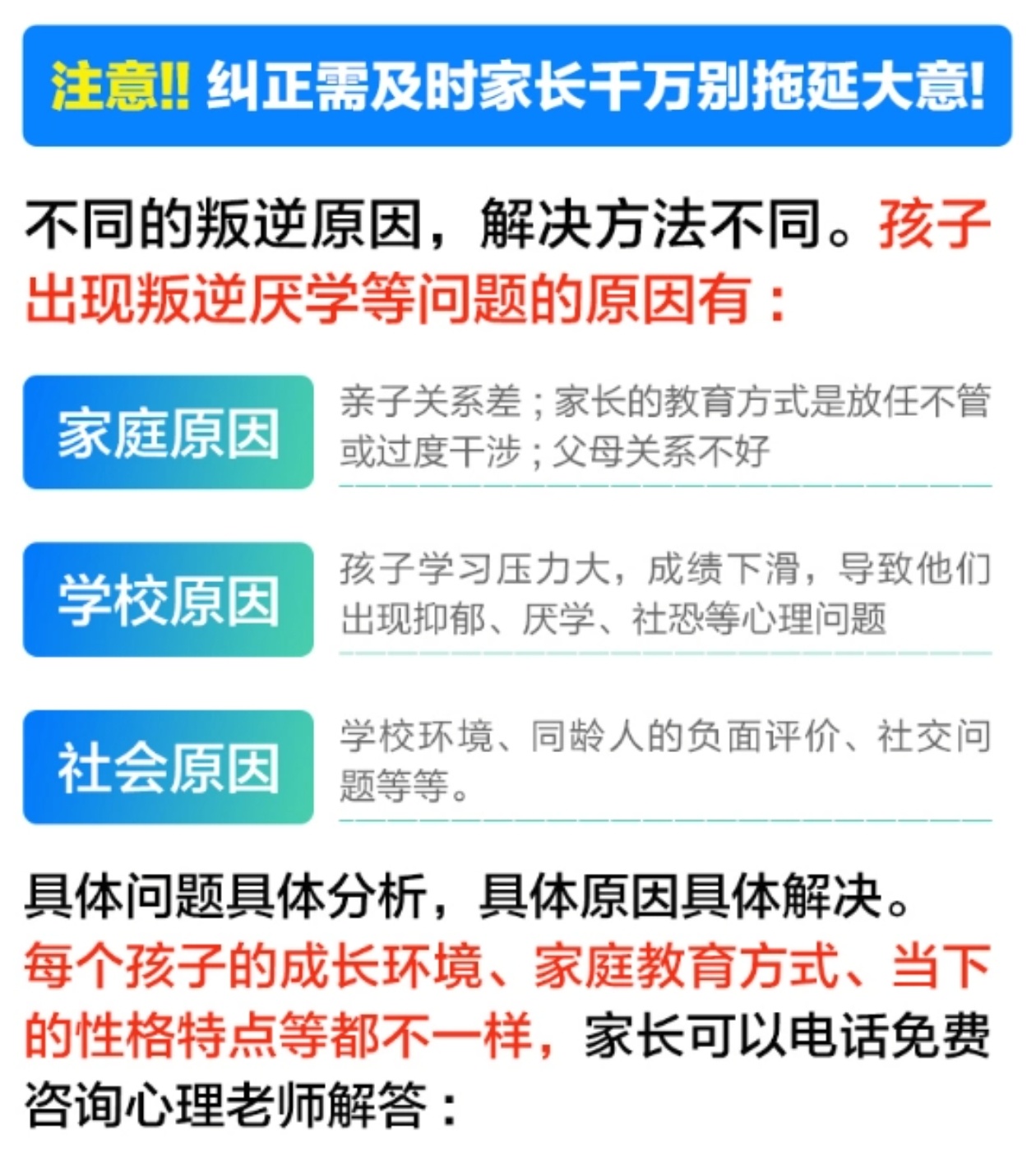 青少年叛逆教育